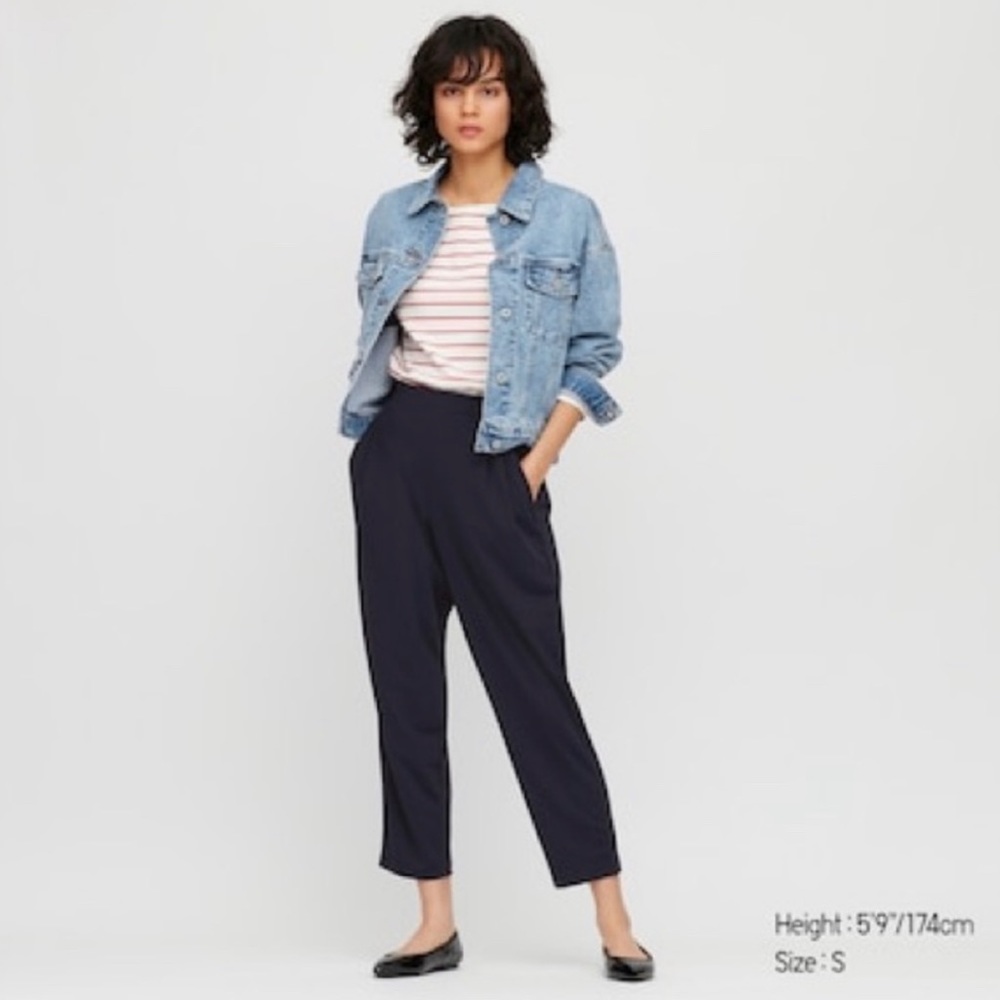 Uniqlo crepe jersey tapered pant